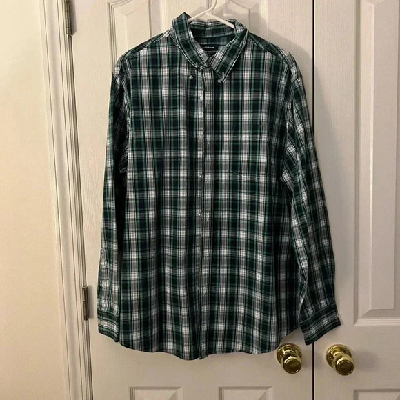 croft & barrow Other - Croft&Barrow Mens Large Green Blue Button Down Shirt